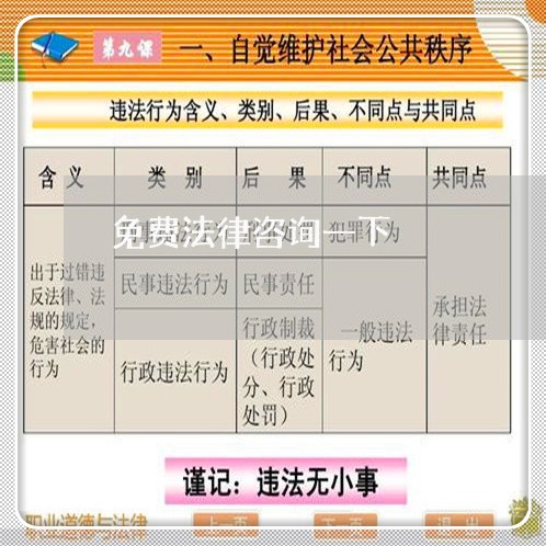 免费法律咨询一下 免费法律咨询一下