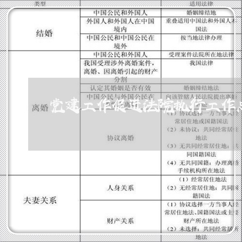 党建工作促进法院执行工作总结 党建工作促进法院执行工作总结