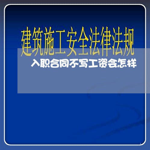 入职合同不写工资会怎样/2023042252504