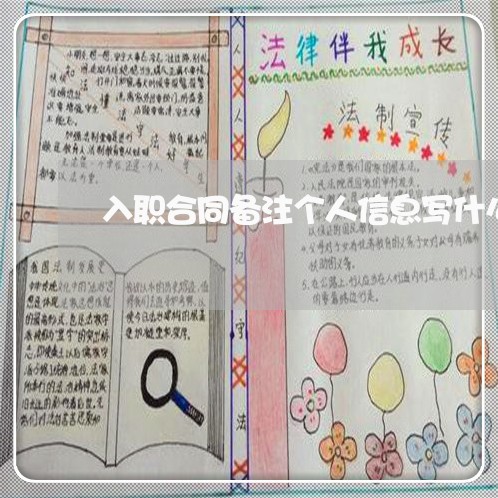 入职合同备注个人信息写什么/2023060284451