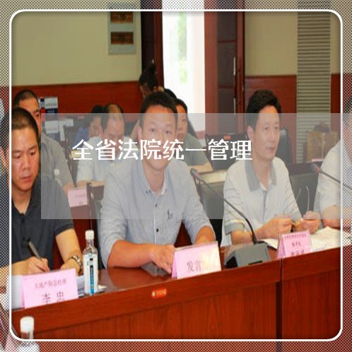 全省法院统一管理