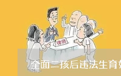 全面二孩后违法生育如何处理