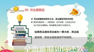 全面逾期如何还款