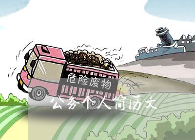 公务个人简历文