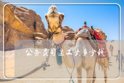 公务员司法工资多少钱