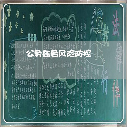 公务在各风险防控