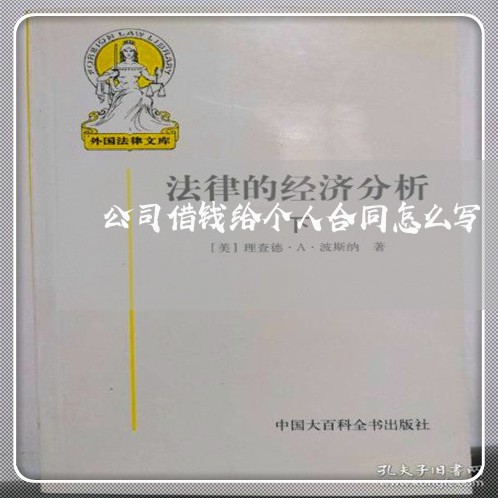 公司借钱给个人合同怎么写/2023040284706
