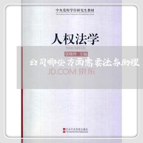 公司哪些方面需要法务助理 公司哪些方面需要法务助理