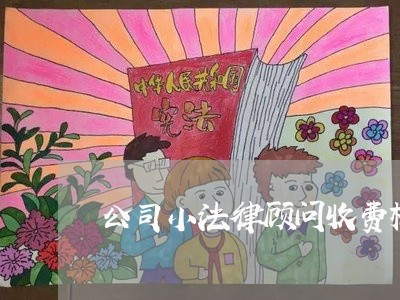 公司小法律顾问收费标准/2023061816028 公司小法律顾问收费标准/2023061816028