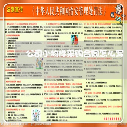 公司小物件采购合同怎么写/2023040249169 公司小物件采购合同怎么写/2023040249169