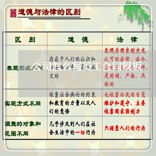 公司怎么写员工合同模板 公司怎么写员工合同模板