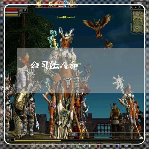公司法人和