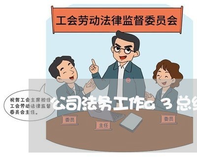公司法务工作a3总结报告 公司法务工作a3总结报告
