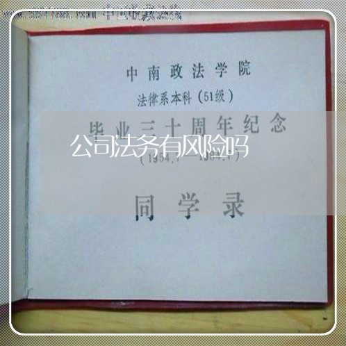 公司法务有风险吗 公司法务有风险吗