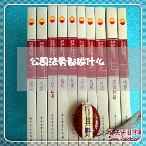 公司法务都做什么 公司法务都做什么