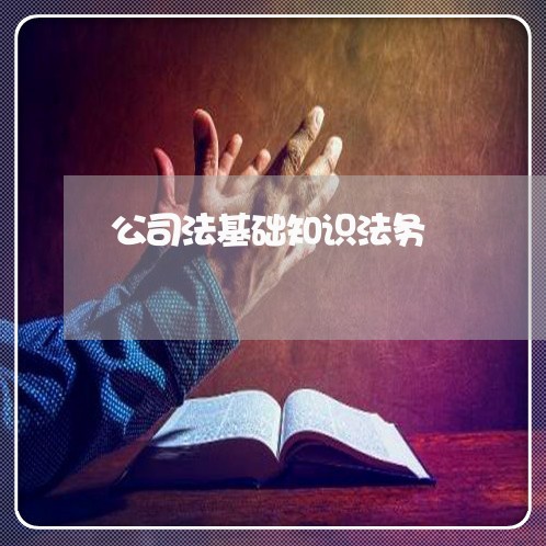 公司法基础知识法务 公司法基础知识法务