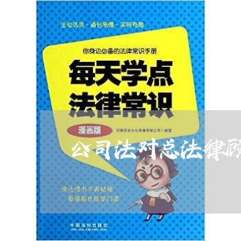 公司法对总法律顾问的定位
