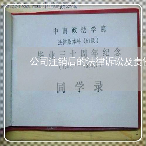 公司注销后的法律诉讼及责任承担