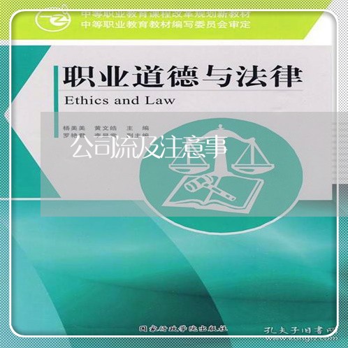 公司流及注意事
