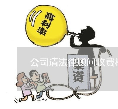 公司请法律顾问收费标准多少