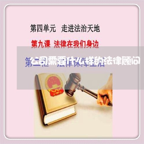 公司需要什么样的法律顾问 公司需要什么样的法律顾问