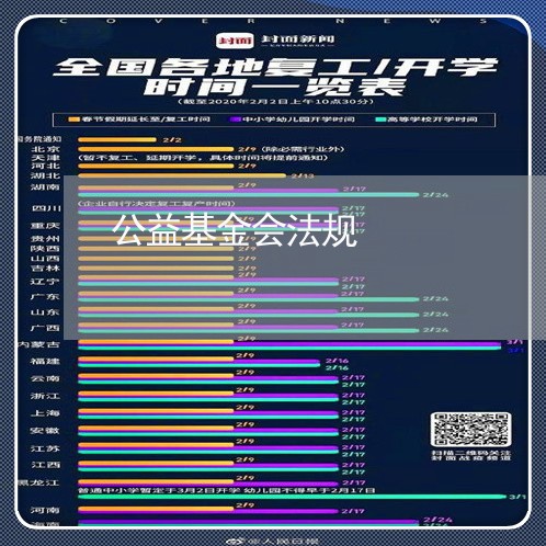 公益基金会法规 公益基金会法规