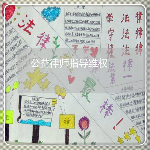 公益律师指导维权