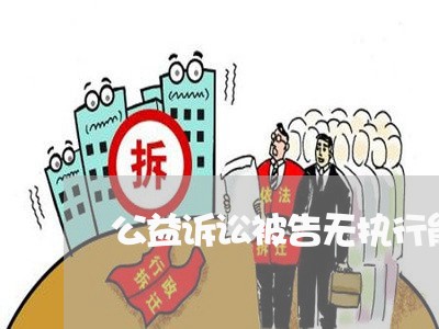 公益诉讼被告无执行能力