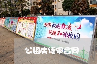 公租房续审合同 公租房续审合同