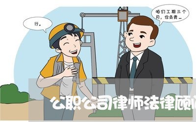 公职公司律师法律顾问 公职公司律师法律顾问