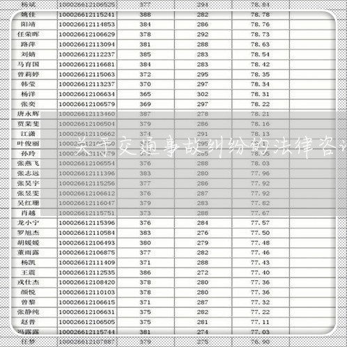 关于交通事故纠纷的法律咨询 关于交通事故纠纷的法律咨询