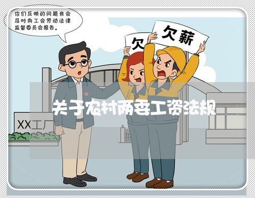 关于农村两委工资法规 关于农村两委工资法规