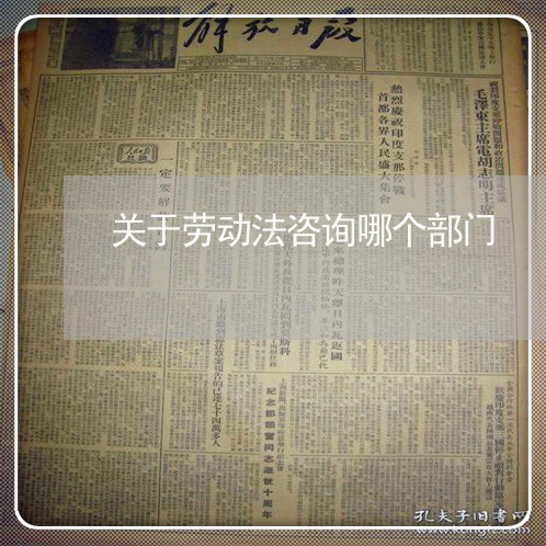 关于劳动法咨询哪个部门 关于劳动法咨询哪个部门
