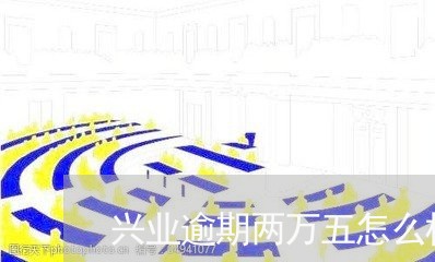 兴业逾期两万五怎么样/2023031905037