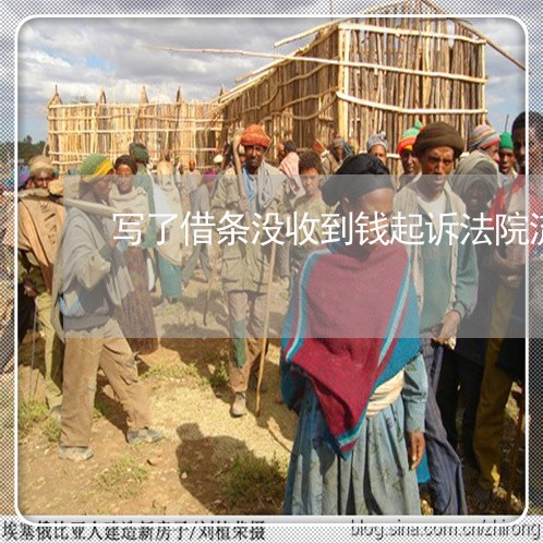 写了借条没收到钱起诉法院流程