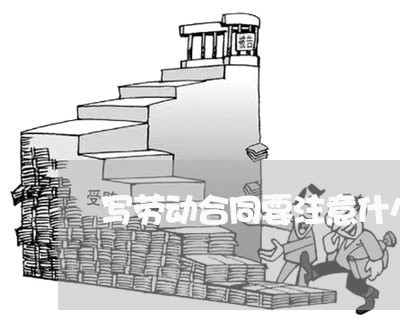 写劳动合同要注意什么/2023022706959 写劳动合同要注意什么/2023022706959
