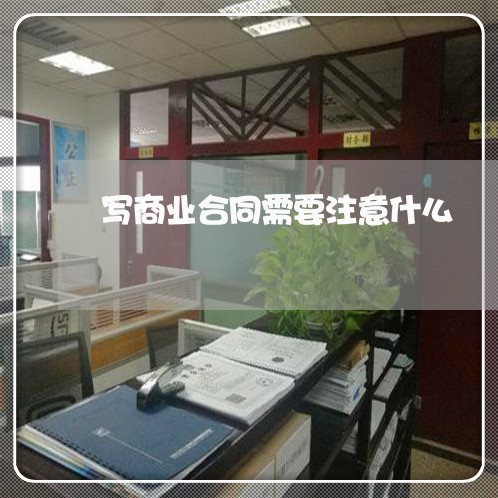 写商业合同需要注意什么/2023041227156 写商业合同需要注意什么/2023041227156