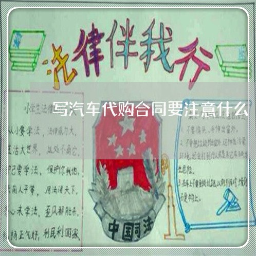 写汽车代购合同要注意什么/2023022658570