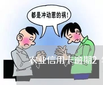 农业信用卡逾期2年三万/2023041165038