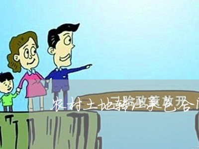 农村土地转让承包合同怎么写范本/2023061682794