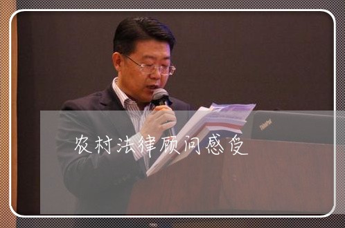 农村法律顾问感受/2023061777340