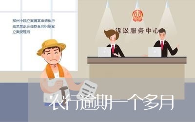 农行逾期一个多月 农行逾期一个多月