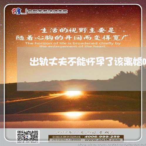 出轨丈夫不能怀孕了该离婚吗/2023061298360