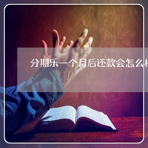 分期乐一个月后还款会怎么样