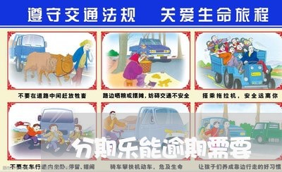 分期乐能逾期需要/2023020268493 分期乐能逾期需要/2023020268493