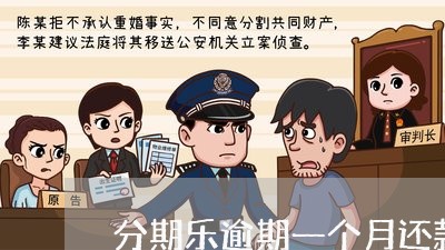 分期乐逾期一个月还款后果/2023060760471