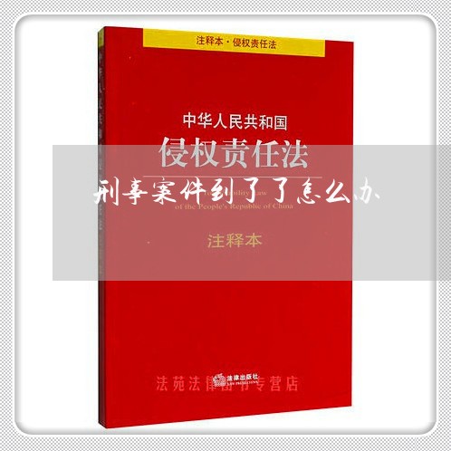 刑事案件到了了怎么办