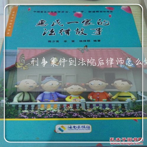 刑事案件到法院后律师怎么做 刑事案件到法院后律师怎么做