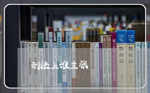 刑法上谁主张