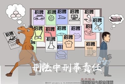刑法中刑事责任 刑法中刑事责任